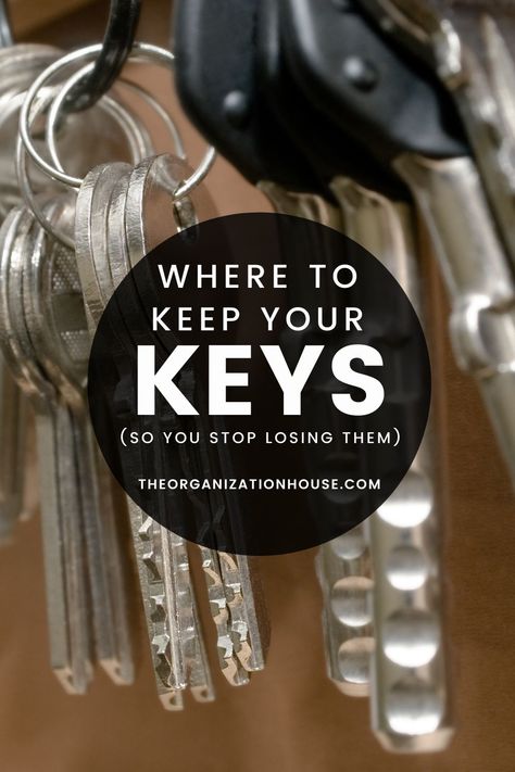 Where to Keep Keys So You Don't Lose Them - The Organization House Key Organization System, Key Organization, Half Table, Diversion Safe, Lost Keys, Decorative Basket, House Keys, Secret Compartment, Key Wallet