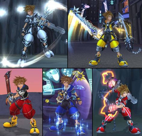 Sora’s forms Hearts Pics, Kingdom Hearts Quotes, Keyblade Design, Kingdom Hearts Funny, Kingdom Hearts Wallpaper, Kingdom Hearts Games, Right In The Childhood, Disney Kingdom Hearts, Kingdom Hearts Fanart