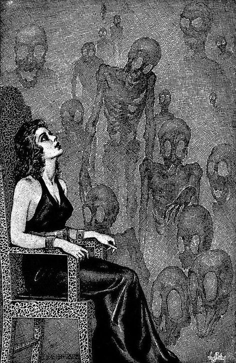 Art Sinistre, Virgil Finlay, Art Macabre, Arte Peculiar, Macabre Art, 다크 판타지, Occult Art, Pulp Art, Art Et Illustration