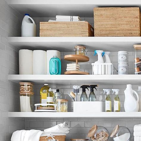 Williams Sonoma on Instagram: "From stylish storage options to refreshing all-purpose cleaners, keep your #laundryroom in perfect order with our @williamssonoma Hold Everything collection. Swipe 👉 to get a closer look and shop with the link in bio. #homeorganization" Pantry Goals, College Kitchen, Small Laundry Room Organization, Linen Cupboard, Kids Pottery, North Carolina Homes, Laundry Baskets, Laundry Room Storage, Williams Sonoma Home