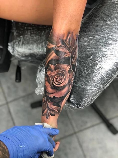 Rose Tattoo Placement Ideas, Realism Rose Tattoo, Celtic Angel, Rose Tattoo Placement, Tattoo Placement Ideas, Scar Cover Up, Dope Tattoos For Women, Tattoo Design Book, Art Tattoos