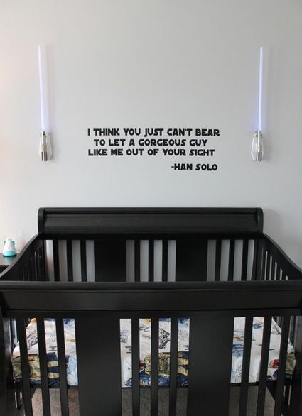 This Star Wars Nursery is a riot. It's gettin' Hoth in here! Star Wars Themed Nursery, Star Wars Baby Room, Star Wars Nursery, Star Wars Quotes, Star Wars Baby, Baby Boy Rooms, Baby Boy Nurseries, Nursery Themes, Kids' Room