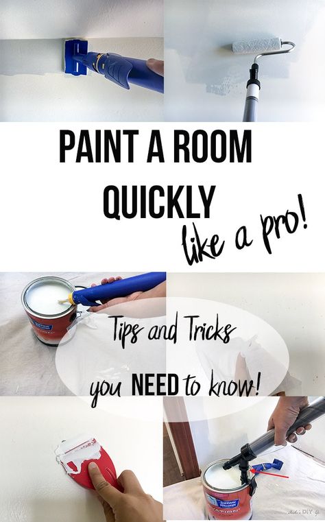 Save this!! How to paint a room like a pro. A step by step guide on how to get it done fast and like a pro! Painting Walls Tips, House Painting Tips, Diy Home Repair, Home Repairs, Diy Life, Paint Colors For Home, Diy Home Improvement, Room Paint, Painting Tips