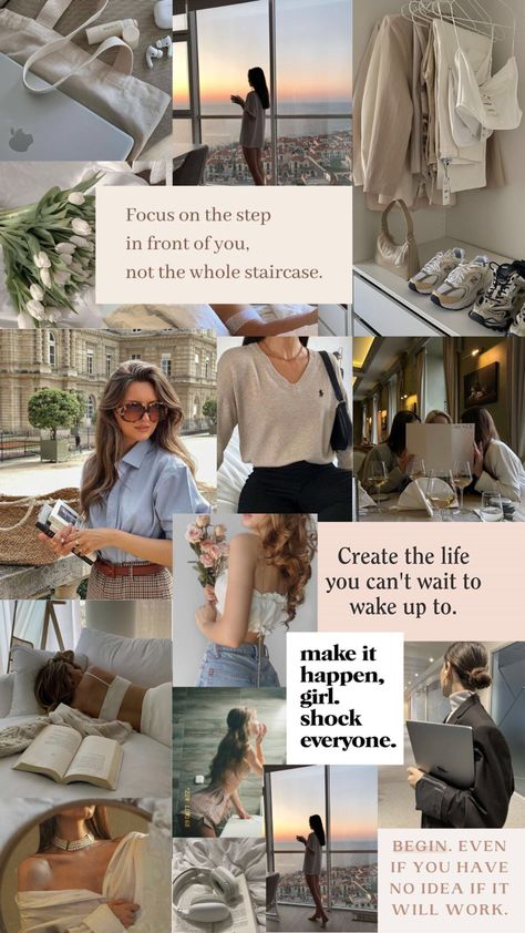 Motivational Vision board wallpaper for phone 20:9 Hd Wallpaper Aesthetic, Aesthetic Vison Board Wallpaper, 2024 Vision Board Soft Girl, Phone Screen Vision Board, Girlboss Wallpaper Iphone, Prishacore Aesthetic, Vision Board Aesthetic Pictures Happy, 2024 Vision Board Aesthetic Beige, Insta Vision Board