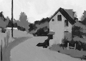 Landscape Value Study, Painting Values, Values Art, Landscape Drawing Tutorial, Landscape Composition, Value Painting, Thumbnail Sketches, Value In Art, Landscape Elements