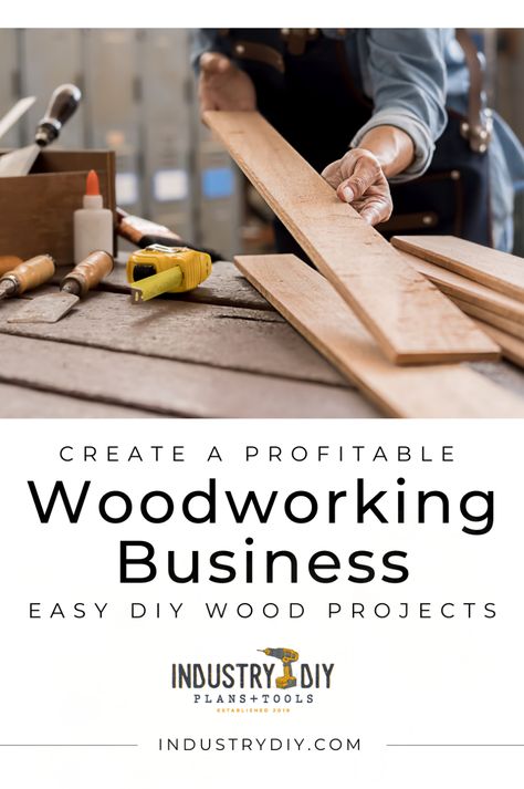 Kickstart your woodworking business journey with these easy and profitable DIY wood project ideas. Our guide not only inspires but also teaches you the nuts and bolts of creating woodworking projects that are both enjoyable to make and lucrative to sell. More DIY projects and woodworking tips at industrydiy.com Easy Diy Wood Projects, Woodworking Diy Gifts, Wood Project Ideas, Repurposed Wood Projects, Woodworking Business Ideas, Woodworking Business, Wood Projects That Sell, Small Woodworking Projects, Easy Wood Projects