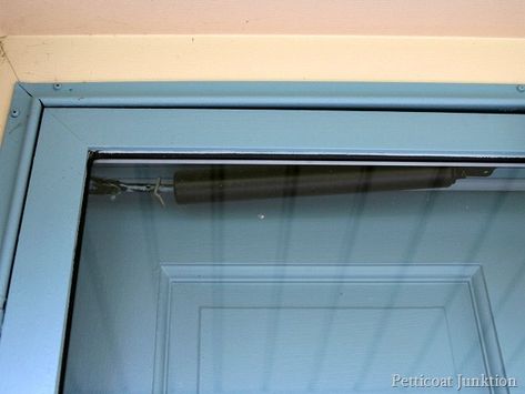 Storm Door Color, How To Paint An Aluminum Front Door, Painting A Screen Door, How To Paint A Metal Screen Door, How To Paint A Storm Door, Paint Storm Door Metals, How To Paint Metal Storm Door, Paint Storm Door, Painted Storm Door