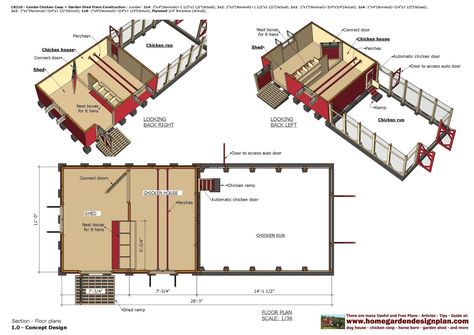 CB210 _ Combo Chicken Coop + Garden Shed Plans Construction CB210 _ Combo Chicken Coop + Garden Shed Plans Construction ... Pr... Coop Shed Combo, 12x12 Chicken Coop Plans, Commercial Chicken House Ideas Buildings, Chicken Coop And Storage Shed, Potting Shed Chicken Coop Combo, Goat Shed Chicken Coop Combo, Chicken Coop With Shed, Chicken Coop With Feed Room, 30 Chicken Coop