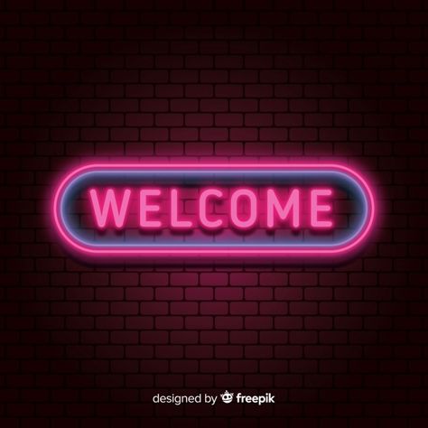 Light Typography, Modern Welcome Sign, यूट्यूब लोगो, New Instagram Logo, Welcome Photos, Youtube Banner Backgrounds, Мотоциклы Cafe Racers, Welcome Design, Neon Backgrounds