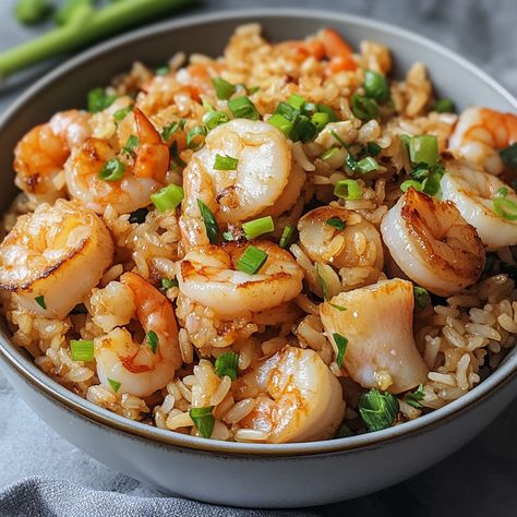 The Fish Society's Seafood Fried Rice Cod With Rice, Seafood Fajitas, Fish With Rice, Ginger Noodles, Seafood Fried Rice, Crusted Cod, Grilled Cod, Chilli Prawns, Low Cal Food