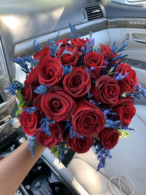 Red And Navy Bouquet Prom, Crimson And Blue Wedding, Wine Red And Navy Blue Wedding Theme, Deep Red And Navy Blue Wedding, Burgundy And Navy Blue Centerpieces, Navy Blue And Burgundy Quinceanera, Red Gold And Blue Wedding, Red Navy Blue And Black Wedding, Red And Blue Fall Wedding