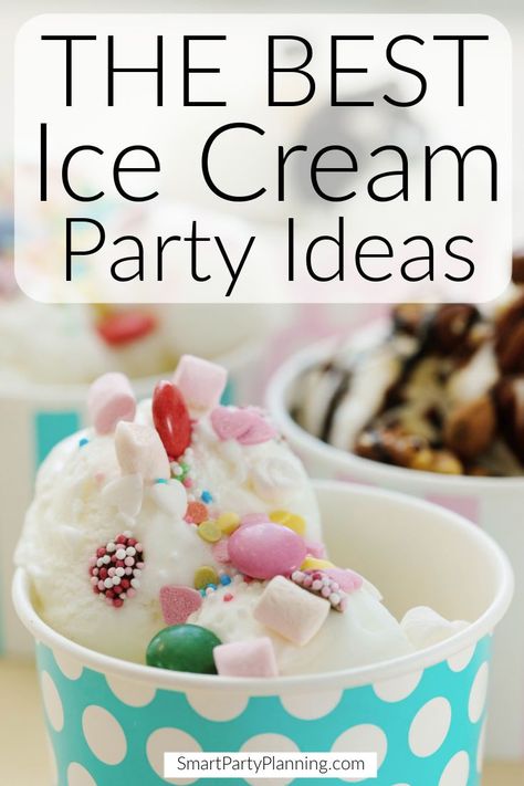 Ice Cream Party Table Setting, Ice Cream Station Birthday, Birthday Ice Cream Sundae Bar, Ideas For Ice Cream Shop, Ice Cream Table Ideas, Ice Cream Bar Party Ideas, Ice Cream Social Ideas, Ice Cream Bar Ideas, Ice Cream Sundae Bar Ideas