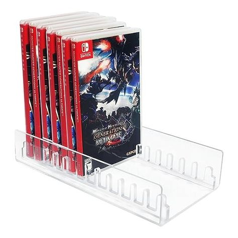 Amazon.com: WEIMINLI 2 Pcs Acrylic nintendo switch game case holder，nintendo switch game organizer， video game storage Organizer Stand Compatible with nintendo switch game holder,Two packs can hold 24 games : Everything Else Nintendo Switch Organization, Video Game Storage Ideas, Nintendo Switch Game Storage, Switch Game Storage, Nintendo Switch Game Holder, Nintendo Switch Game Case, Switch Game Holder, Game Holder, Video Game Storage