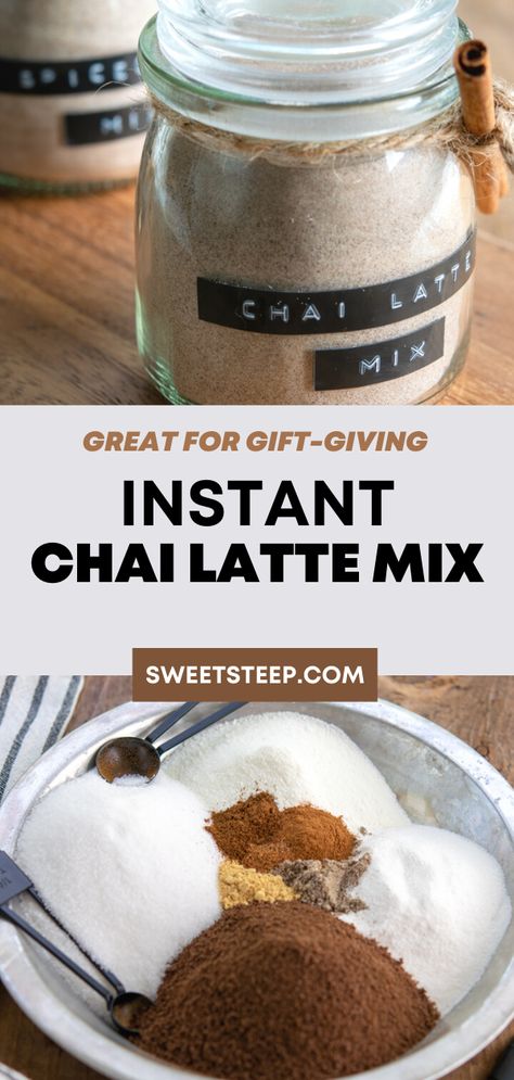 Chai Latte Mix Diy, Diy Chai Powder, Chai Tea Powder, Homemade Chai Mix Recipe, Ginger Chai Tea, How To Make Chai Spice, Diy Chia Tea Concentrate, Chi Coffee Recipe, Chia Spice Recipe