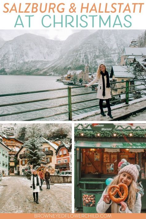 Green Lake Austria, Christmas Aesthetic Cozy, Austria Christmas, Salzburg Christmas, Austria Winter, Europe Christmas, Christmas Travel Destinations, Hallstatt Austria, Austrian Alps