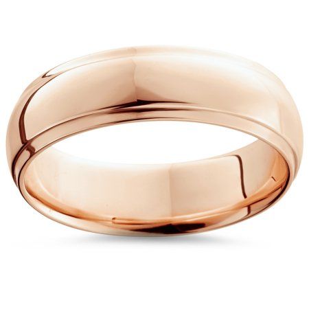 Free Shipping. Buy 6mm High Polished 14K Rose Gold Step Cut Mens Dome Wedding Band at Walmart.com Dome Wedding Band, Dome Wedding, 6mm Wedding Band, Rose Gold Mens Ring, Mens Gold Wedding Band, Comfort Fit Wedding Band, Classic Wedding Band, Wedding Anniversary Rings, Rose Gold Wedding Bands