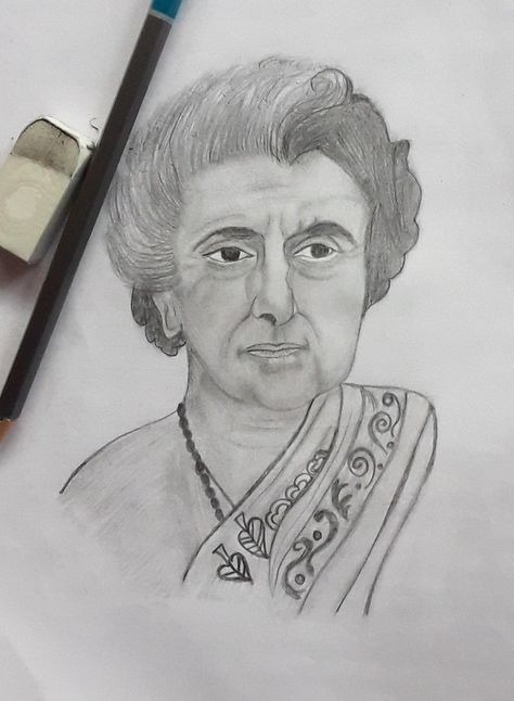 Indira Gandhi Gandhi Drawing Easy, Gandhi Drawing, Happy Drawings, Indira Gandhi, Happy Drawing, Drawing Easy, Drawing Sketch, Drawing Sketches, Easy Drawings