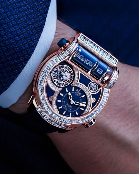 Jacob & Co. [New] Epic Sf24 Tourbillon Baguette Blue Dial In Hong Kong For Sale (12120731) Jacob And Co, Buy Rolex, Rolex Watches Women, Fancy Watches, Iwc Watches, Patek Philippe Watches, Watches For Sale, Breitling Watches, Tag Heuer Watch