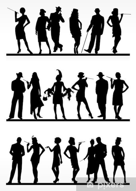 Pageant Decorations, 1920 Party, Music Silhouette, Gatsby Gala, Speakeasy Party, Harlem Nights, Great Gatsby Theme, 20s Party, Roaring 20s Party