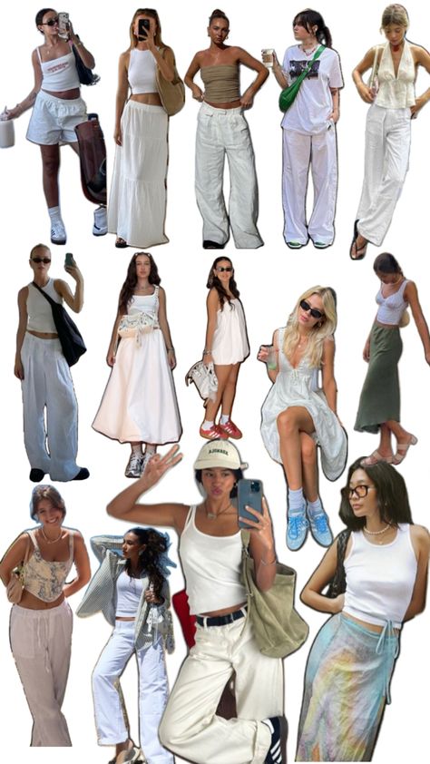 Chill Night Out Outfit, Summer Chill Outfits, Chill Night, Capsule Wardrobe Casual, Estilo Hippy, Dressy Casual Outfits, White Clothes, Estilo Hippie, Outfit Inspo Summer