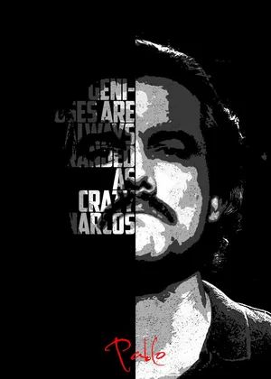 Pablo Escobar, Metal Posters, Poster Print, Buy Online, Black