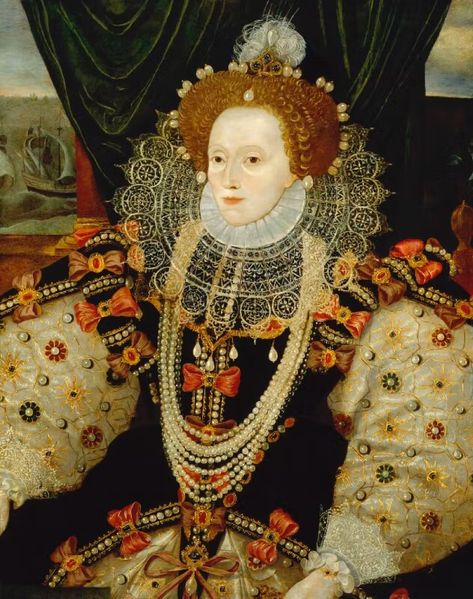 Elizabeth I | Hampton Court Palace | Historic Royal Palaces Lettice Knollys, Fashion History Timeline, Elizabethan Era, Famous Portraits, Tudor History, Classic Portraits, Church Of England, English History, Queen Of England