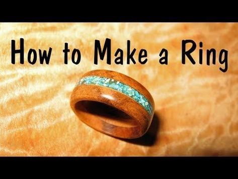 How To Make Wood Rings, Wodden Rings, How To Make A Wooden Ring, Epoxy Rings Diy, Diy Wood Ring, Wood Rings Diy, Secret Wood Rings, Wooden Rings Diy, Wooden Rings Craft