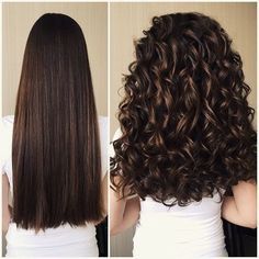 Perms Before And After, Body Wave Perm, Long Hair Perm, Spiral Perm, Wave Perm, Penteado Cabelo Curto, Permed Hairstyles, Long Curly Hair, Long Curly