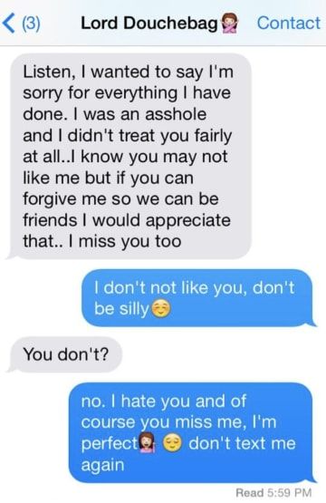 17 Ex Text Responses That Are As Legendary As They Are Savage Man On His Knees, Love Text For Him, Sorry Message For Boyfriend, Apology Text, Sorry Message, Sorry Text, Text Responses, Sweet Messages For Boyfriend, Ignore Text