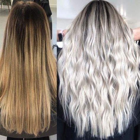 Tia Lambourn's client was ready to go super blonde and bright. Here she shares the details and formula to make her dreams come true. Cool Blonde Hair Colour, Icy Blonde Hair, Cool Blonde Hair, Hair Instagram, Balayage Blonde, Icy Blonde, Cool Blonde, Brown Blonde Hair, Hair Color And Cut