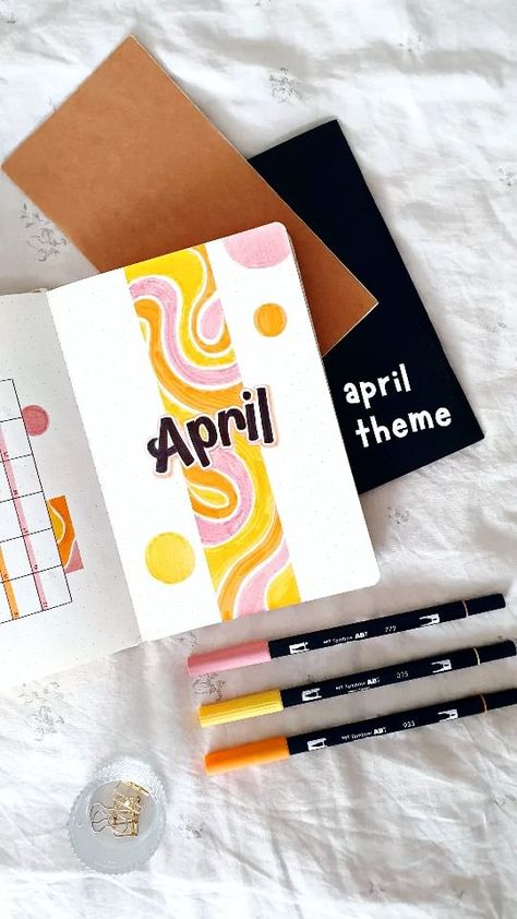 Journal Idea Aesthetic, New Journal Set Up, Bujo Intro Page, Simple Bujo Spreads, Bujo Gift Ideas Page, Bujo Inspiration Themes, Back To School Journal Ideas, April Journal Cover Page, Bujo Index Page