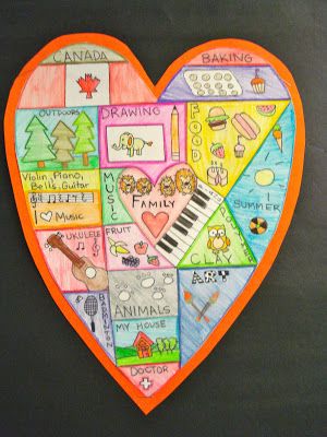 A blog about my experiences and inspirations as a preservice teacher and an educational assistant. Heart Map Template, Heart Map Writing, Smelly Markers, Introduction Activities, Hebrew Education, Notebook Inspiration, Meditation Kids, Educational Assistant, Lesson Plan Template Free