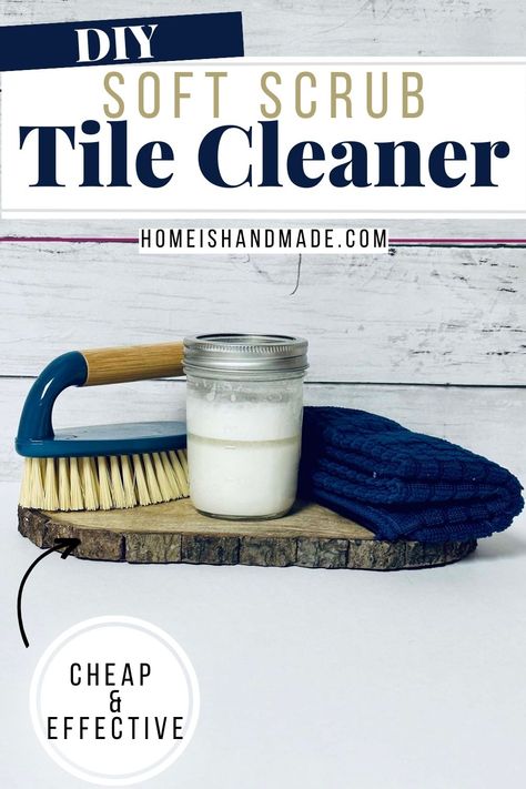 Unlock the secrets to a spotless bathroom with our DIY Soft Scrub recipe. Say goodbye to harsh chemicals and hello to natural, effective cleaning for shower tiles, grout lines, and all bathroom surfaces. Perfect for tackling soap scum and hard water stains with ease. Your eco-friendly solution awaits! Soft Scrub Recipe, Diy Shower Cleaner, Diy Tile Shower, Shower Grout, Organizing Clutter, Bathroom Natural, Soft Scrub, Natural Showers, Cook Kitchen