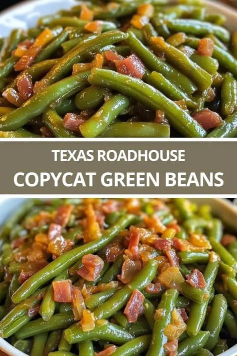 Texas Roadhouse Copycat Green Beans Green Bean Recipe With Bacon, Southern Style Fresh Green Beans, Best Crockpot Green Beans, Fresh Cooked Green Beans, Texas Roadhouse Copycat Green Beans, Homestyle Green Beans, Stovetop Fresh Green Beans, Green Beans For Christmas Dinner, Outback Green Beans Recipe