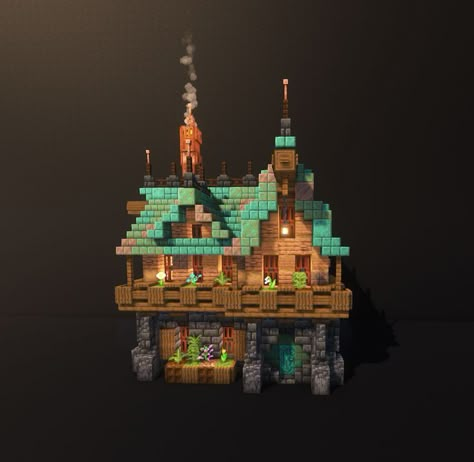 #minecraft #minecraftbuild #starterbase #starterhouse #copper #junglewood Minecraft Houses With Copper, Minecraft Mining Town, Copper Tower Minecraft, Minecraft Glass Bridge, Steampunk Minecraft Builds Easy, Minecraft Oxidised Copper Builds, Copper Build Minecraft, Minecraft Builds With Copper, Medieval Starter House Minecraft