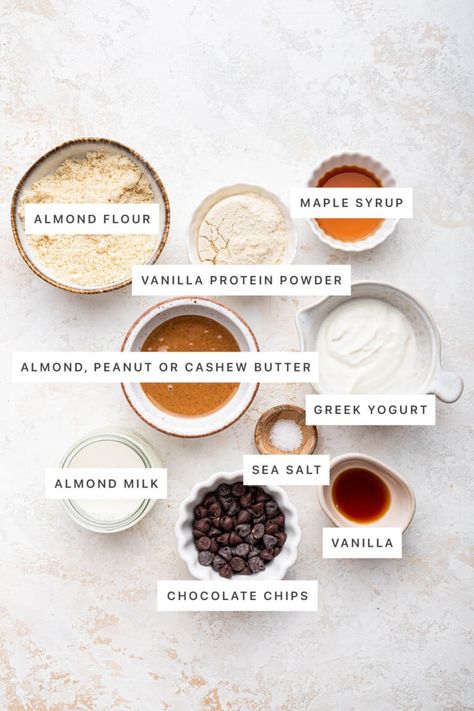 Protein Cookie Dough (5 Minutes) - Eating Bird Food Edible Protein Cookie Dough, Protein Cookie Dough Balls, Greek Yogurt Cookie Dough, Cookie Dough Yogurt, Cookie Dough For One, Almond Flour Desserts, Protein Powder Cookies, Protein Cookie Recipes, Baking With Protein Powder