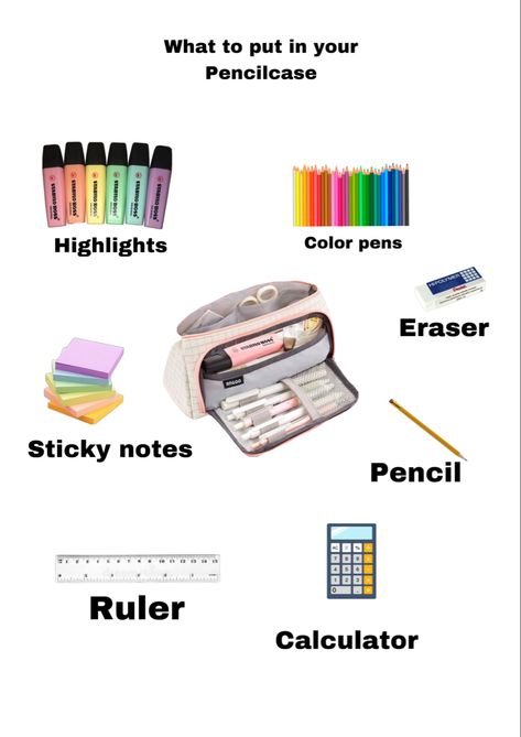 How To Organize Your Pencil Case, What To Put In Your Pencil Case List, What I Have In My Pencil Case, What You Need In Your Pencil Case, What To Pack In Your Pencil Case, Pencil Case Checklist, What To Have In Your Pencil Case, Pencil Case List, Pencil Case Essentials List