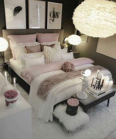 Is Gray a Good Color To Paint a Bedroom? | Decoholic Classy Bedroom Ideas For Women, Best Bedroom Designs, Classy Bedroom, Adult Bedroom, Pink Bedrooms, Grey Bedroom, Woman Bedroom, Gray Bedroom, Girl Bedroom Decor