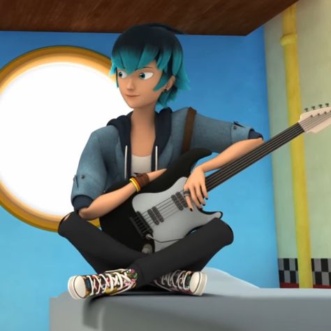 Luca Coffin Miraculous, Luka Miraculous Ladybug Fan Art, Luca From Miraculous, Luca Miraculous Ladybug, Luca Miraculous, Miraculous Ladybug Luka, Miraculous Luka, Headphone Outfit, Luka Miraculous Ladybug