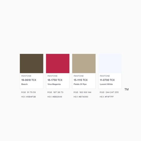 Beech, Viva Magenta, Fields of Rye and Lucent White Color Palette Viva Magenta Palette, Viva Magenta Color Palette, Tan Color Palette, Pantone Trends, White Color Palette, Color Boards, Cabo Wedding, Viva Magenta, Cabo Weddings