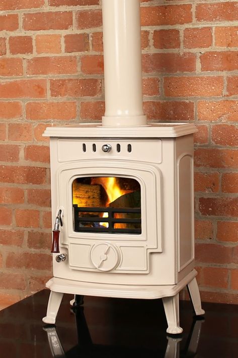 5 Beautiful Cream Wood-Burning Stoves Wood Burning Stove Corner, Beach House Living Room, Cabin Tiny House, Wood Fuel, Cast Iron Stove, Furnace Filters, House Shed, Multi Fuel Stove, Log Burner