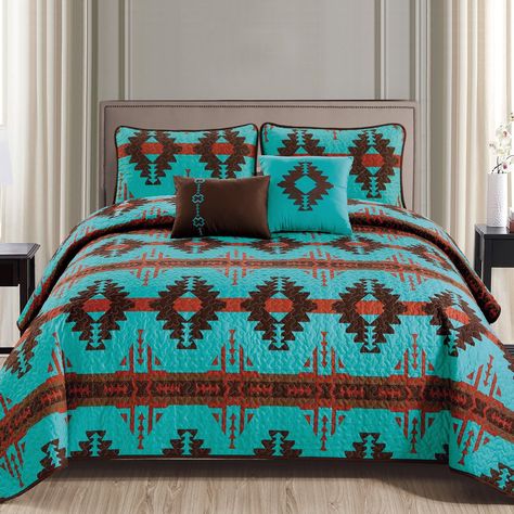 Aztec Bedding, Aztec Quilt, Western Comforter Sets, Western Bedroom Decor, Southwestern Home Decor, Western Bedding, Western Bedroom, Southwestern Home, Southwest Decor