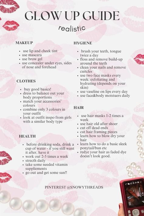 #glowuptips #beautyhacks #skincare #makeuptips #selfcare #transformation #glowingskin #beautytips #selflove #confidenceboost #glowupchallenge #healthylifestyle #wellness #beautyblog #beautycommunity Glow Up Realistic, Productivity List, Good Skin Tips, Event Poster Design, Routine Planner, Self Confidence Tips, Get My Life Together, Journal Writing Prompts, Confidence Tips