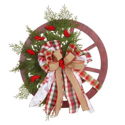 Jeep Wreath, Basket Door Hanger, Garland Wall Decor, Wheel Wreath, Front Door Hanging, Christmas Pine Cones, Wheel Decor, Wooden Wheel, Wooden Wreaths