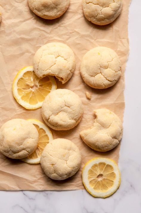 Vegan Lemon Cookies, Vegan Sugar Cookie Recipe, Sugar Cookies Soft, Healthy Sugar Cookies, Blueberry Crumble Bars, Vegan Sugar Cookies, Baking With Coconut Flour, Gluten Free Sugar Cookies, Dairy Free Cookies