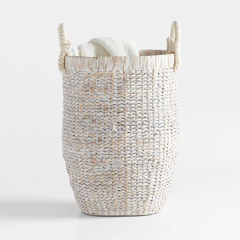 Wicker Storage Basket | Crate & Barrel Kids Hamper, Kids Storage Bins, Extra Wide Dresser, Nursery Hamper, Chunky Braids, Wicker Hamper, Wide Dresser, Basket And Crate, Basket Case