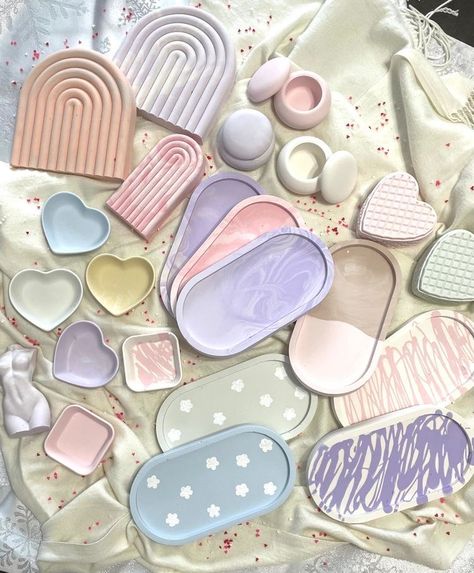 Diy Pottery Painting, Clay Plates, Diy Air Dry Clay, Diy Aesthetic, Air Dry Clay Projects, Clay Diy Projects, Diy Ceramic, Tanah Liat, Clay Crafts Air Dry