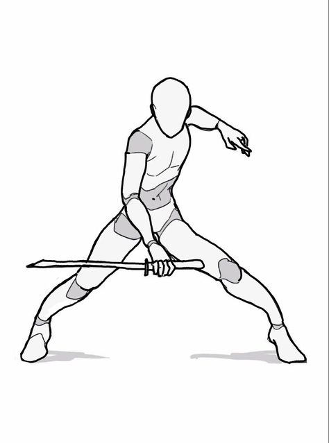 Battle Stance Drawing Reference, Poses Manga, Action Pose Reference, Sketch Poses, Body Reference Drawing, Figure Sketching, Sketch Inspiration, Character Poses, Figure Drawing Reference