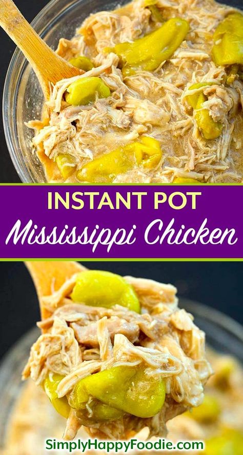 Instant Pot Mississippi Chicken, Mississippi Chicken, Mississippi Pot Roast, Chicken Thigh Recipes Oven, Pressure Cooker Chicken, Chicken Thigh Recipes Crockpot, Chicken Thigh Recipes Baked, Instant Pot Recipes Chicken, Instant Pot Dinner Recipes