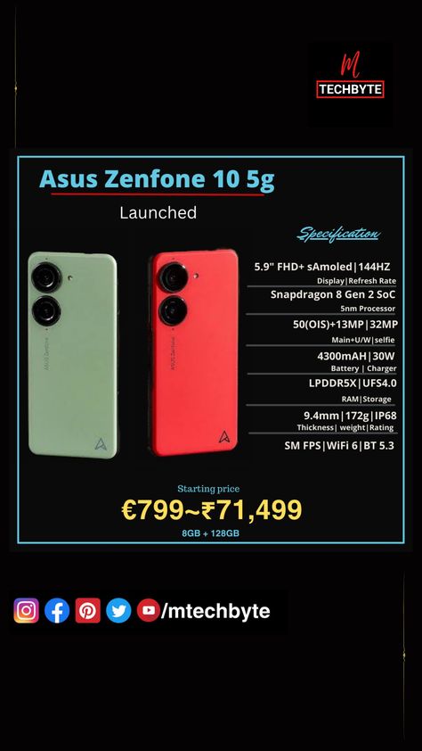 Asus Zenfone 10 Asus Zenfone, Technology News, New Technology, Battery Charger, Mobile Phone, Smartphone, Technology, India, 10 Things